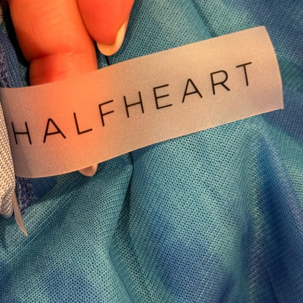 Dolls Kill Halfheart Blue Ombre Mesh Skirt Pull On M